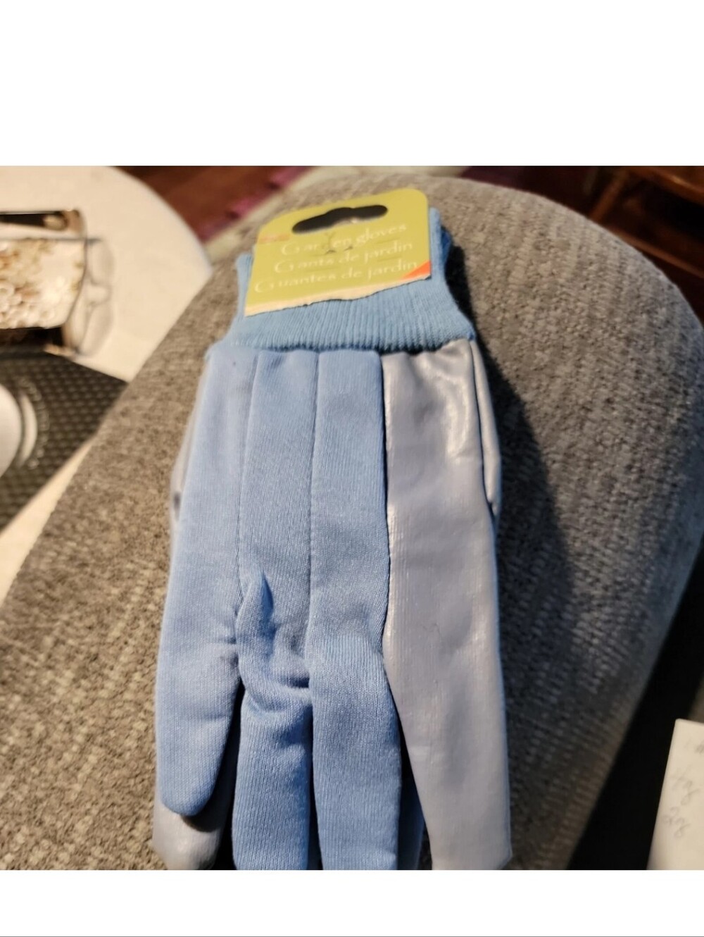 MidWest Garden Gloves, Women's One Size Fits All Blue Jersey/Latex